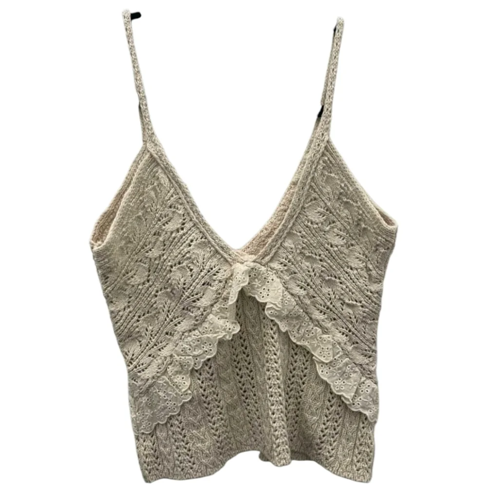🌟Zara Cream Crochet Top | Sz M| - Picture 2 of 5